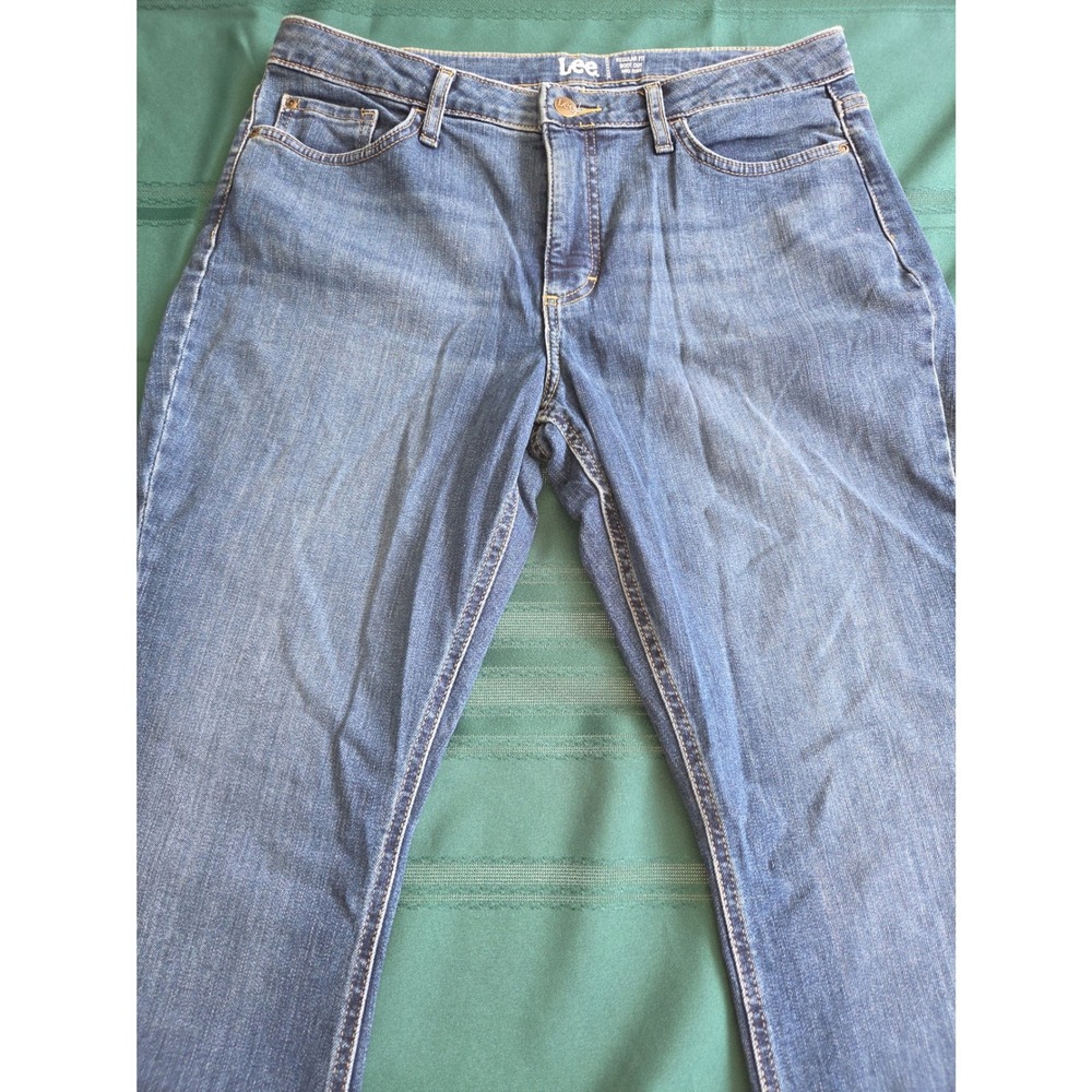 New Lee Regular Fit Bootcut Mid Rise 16M Blue Denim Jeans 101CMVEW9